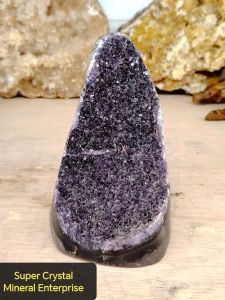 Natural Super High Gred Uruguay Sugar Crystal On Amethyst Druse Ornament RA23