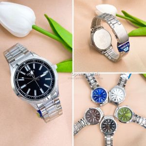 นาฬิกาข้อมมือแฟชั่น สายเลท มีพายน้ำ แถมฟรีพร้อมกล่อง