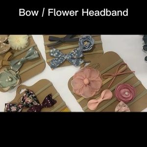 BOBOHO - SET BANDANA BAYI PREMIUM / HEADBAND ANAK KAIN MOTIF 1 SET 5 PCS