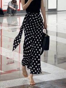 MANMI | New French Style High Waisted A-line Skirt Slim Design