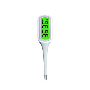 AiQUE Thermometer 8 Seconds Fast Digital Fever Measure 3 Color Backlit Medical Grade  LCD 4 Digits 0.1℃ Accuracy Baby Child