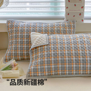 Tấm Lót Gối Cotton Dày Chống Dầu Đầu Chống Trượt Chống Bụi Bẩn Cặp Đôi Dùng Cho Ký Túc Xá Sinh Viên Thương Hiệu Cream Orange