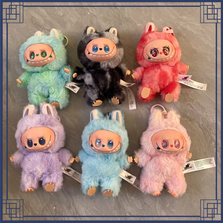 Labubu 3.0 Third Generation Rubble Vinyl Face Pendant Collection Version Heartbeat Macaron Doll