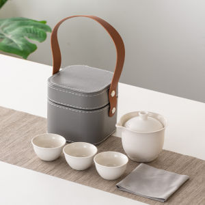 High-end Travel Tea Set 1 Pot 3 Cups