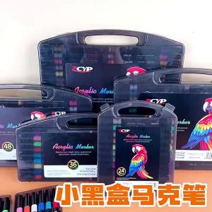 ⚑80/60/48/36/24/12Colors Acrylic Marker Set For Rock Canvas Ceramic Wood Artists And DIY Enthusiasts Quick Dry Art Supplies