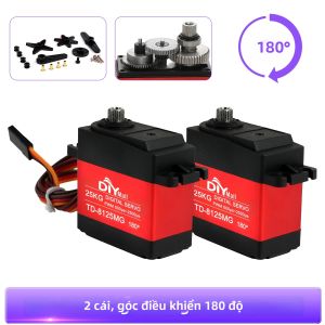 25kg TD-8125MG PWM Digital Servo Bánh Răng Kim Loại Mô-men Xoắn Lớn Cho Xe Ô Tô RC Cánh Tay Robot DIY - Chống Nước Xoay 360/270/180 Độ