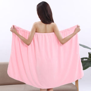 Spring Summer Wearable Bath Towel Womens Strapless Gown Soft Absorbent Quick Dry Professional Beauty Salon Special Polyester Nylon
