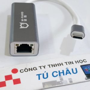 Cáp Type C ra Lan 100 / 1000Mbps (Type C to Lan / USB C to Lan)