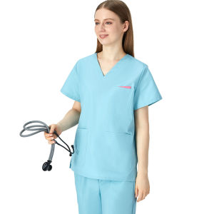 Slim Fits Nurse Clothes Medical Scrubs Set for Women Doctor Uniforms Workwear Dental Pet Hospital Nursing Suits 207-02