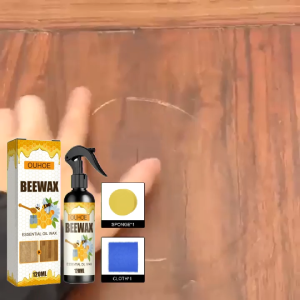 OUHOE Furniture Beeswax Spray 120ml - Wood Furniture Polish Floor Care Shine Waterproof Anti-crack Furniture Wax for Home