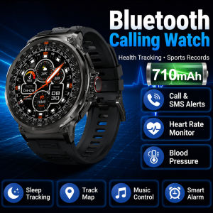 LIGE | LIGE V69 1.85" HD Bluetooth Call Smart Watch Men Sport Fitness Tracker Bracelet Health Monitor 710mAh Smartwatch For Android iOS