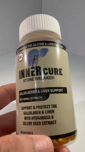 Gallbladder & Liver Care Innercure 100 Softgels Natural Gallstone Eliminator Detoxification Capsules