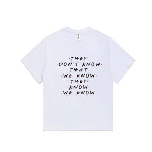 Áo Thun Cotton Tay Ngắn Họa Tiết Chữ Họa Tiết Mùa Hè Thường Ngày Dáng Rộng Thời Trang Cho Thanh Thiếu Niên