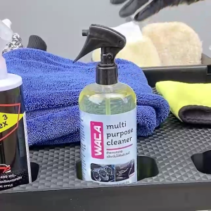 WACA ชุดสเปรย์น้ำยาทำความสะอาด คราบน้ำบนผิวรถ คราบภายในรถ พรม ผ้า กำมะหยี่ หนัง อุปกรณ์ภายในรถใช้ได้กับทุกพื้นผิว สเปรย์ฉีดเบาะรถ W CLEAN FSA   W941