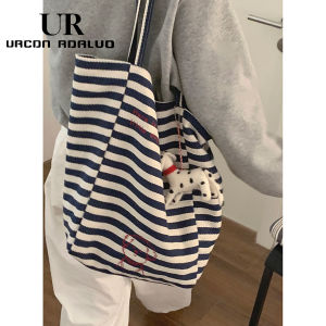 URCDN RDALVO | Túi Xách Vải Canvas Sọc