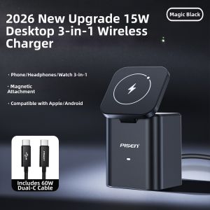 PISEN | 30W Qi2 Wireless Magnetic Type-C Apple Compatible Charger 30W