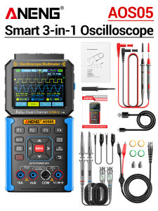 ANENG | Dual-channel Oscilloscope ANENG 3-in-1 25000 Count 50MHz Bandwidth 200MSa/s Sampling Rechargeable Smart Automatic Detector AOS05