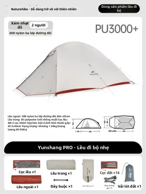 NatureHike | Lều Đi Phượt Đôi Siêu Nhẹ Chống Nước