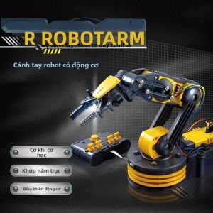 Tự Làm Điện Cánh Tay Robot Thao Tác Điều Khiển Từ Xa Thí Nghiệm Khoa Học Đồ Chơi Giáo Dục Cho Trẻ Em Quà Tặng Sinh Nhật