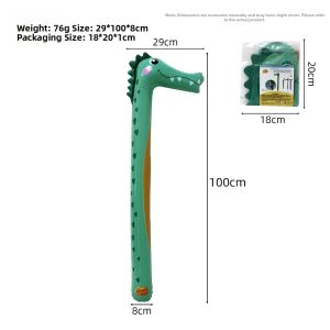 Inflatable PVC Animal Swim Stick Adult Pool Floating Noodle Cartoon Shark Dinosaur Unicorn Swimming Buoy Stick Water Sports