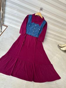 dress kaos katun combed halus tebal