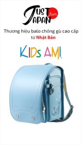 Cặp sách Balo chống gù Nhật Randoseru Kids Ami - Amity cho bé gái ba lô