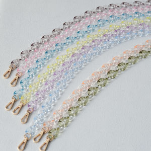 New Fashion Woman Handbag Accessory Chain Detachable Spring Summer Candy Transparent Bag Straps Cross body Shoulder Chain Handbag Handle Chains