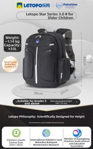 LETOPO | Ergonomic Lightweight Large Capacity School Backpack 27L