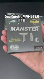 SeaKnight Brand MANSTER T1 II Series Two-layer Fluorocarbon Coating Fishing Line 100M Upgrade Fast Sinking Line Stronger 3-35LB
