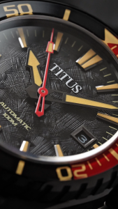 Solvil et Titus Saber 3 Hands Date Automatic Black Stainless Steel Men Watch W06-03423-006