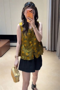 SHIMO | Chinese Style Sleeveless Shirt For Women Light