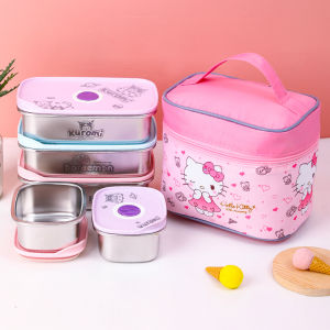 Cartoon 304 Stainless Steel Food Storage Box Cute Fruit Preservation Container Microwave Safe Picnic Lunch Box Refrigerator Storage
