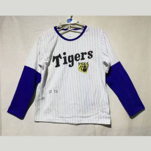 Foreign Trade Original Order Boys round Neck Stitching Long-Sleeved Tiger Year Printed T-shirt Base Shirt Spring and Autumn Clothing