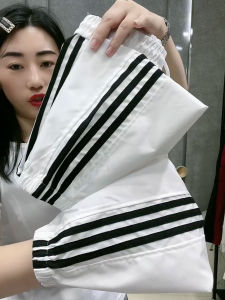 แห้งเร็ว ฤดูร้อน 2023 ผู้หญิง กางเกงลำลอง ป้องกันแสงแดดสไตล์ฮาร์ลานข้อเท้ายาว กางเกงขายาว พรางหุ่น เอฟเฟกต์ชุดกีฬา