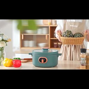 3 Liter Electric Cooking Pot Cooker Non Stick Frying Pan Rice Multifunction Portable Hotpot Steamboat Porridge Steamer