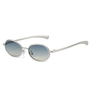2025 Y2k Sunglasses Women Men Oval Punk Style Metal Sytlish Sun Shades UV400 Party Street Eyewear