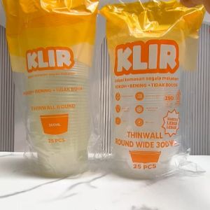 Thinwall Round 300ml Klir / Round Bowl 300 ml Klir / Mangkok Bulat 300ml / Thinwall 300ml Bowl 25pcs