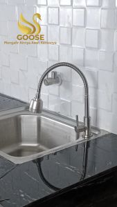 GS066 Keran Cuci Piring Fleksible Tancap Stainless