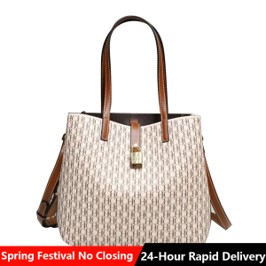 CH Womens Bag Shoulder Bag Simple Large Capacity Casual Resistant Brand Elegant Light Luxury Practical With Bags Pure Color