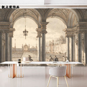 European Royal Palace Estate Wall Cloth Vintage Artistic Wallpaper Living Room Bedroom Background Wall Painting PVC Oil Canvas