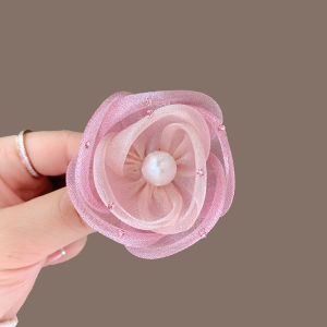 Fancy Champagne Gold Rose Brooch Elegance Elegant Pin Exquisite and Versatile Rhinestone Flower Corsage Accessories