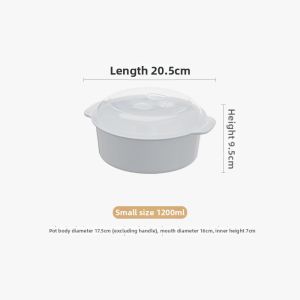 HUIHUANG | Microwave-safe Large Soup Bowl with Lid