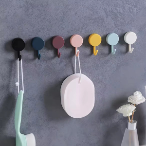 Nordic Style 10Pcs Door Wall Hanger Holder Tiles Strong Sticky Hooks Multi-function Wall Storage Adhesive Hook