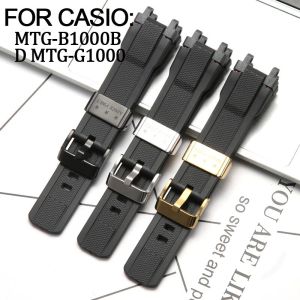 MTG-B1000สำหรับ Casio เรซิ่น G1000ผู้ชายกันน้ำกีฬายางนาฬิกาสายหนังสายรัดข้อมืออุปกรณ์เสริม
