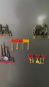 3D Chinese Architecture Fridge Magnets Shanghai & Macau Landmarks Home Decor Travel Souvenirs & Creative Gifts