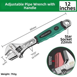 Multifunctional High Strength Pipe Wrench Adjustable