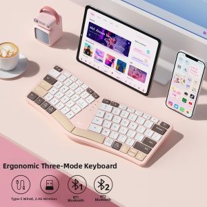 B.O.W | Wireless Bluetooth Ergonomic Quiet Typing Office Keyboard Mouse Set