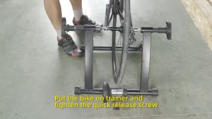 Indoor Bicycle High Quality Trainer 7 Speed Portable Exercise Bike Magnetic Bracket Foldable Training Equipment Resistance Training Platform Parking Racks