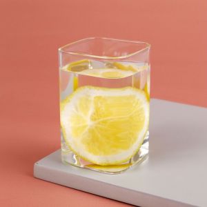 Gelas minuman kaca unik  aesthetic borosilicate glass