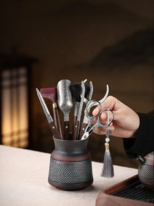 SHANGYANFANG | High-End Luxury Purple Clay 6-Piece Set Tea Accessories